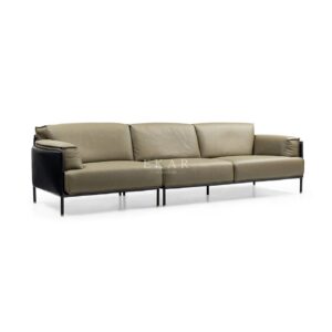 Living Room Furniture Quality Corner Sofa Set Wholesale Comfortable 3 Seats Leather Sofa