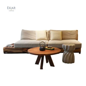 Home Office Modern cheap wooden sofa set furniture living room