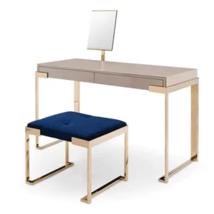 Metal Frame Elegant Design Dressing Table With Mirror