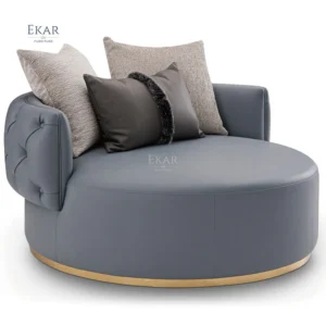 Modern design leather large space chair comfortable living room leisure chair sofa chair