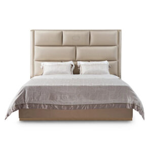 Latest Bedroom Furniture Design Upholstered Modern Leather Bed